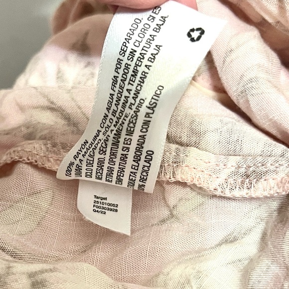 Agua Bendita xTGT Floral Romper XL Pink Botanical Long Sleeve Ruffle Boho Resort - Picture 5 of 10